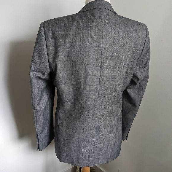 TIGLIO Luxe Slim Fit Grey Wool Blazer 40S - Picture 6 of 8